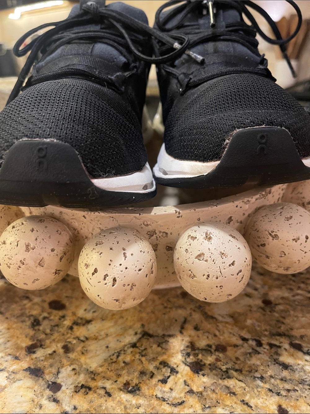 Women’s On Cloud Athletic Sneakers in Black - Picture 7 of 8